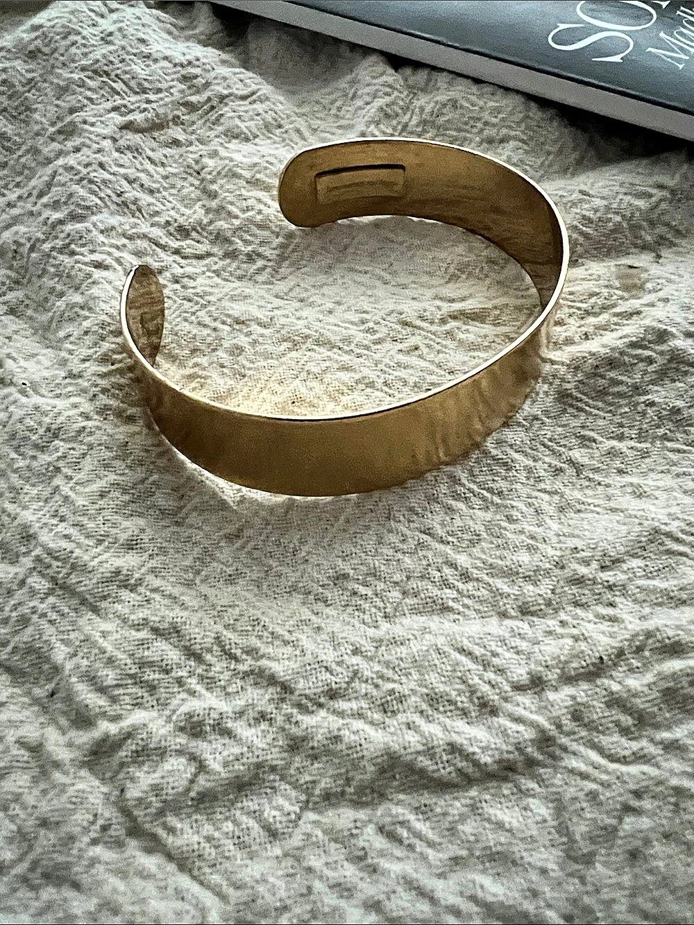 Gold-Tone Cuff Bracelet- Les Cerises De Mars